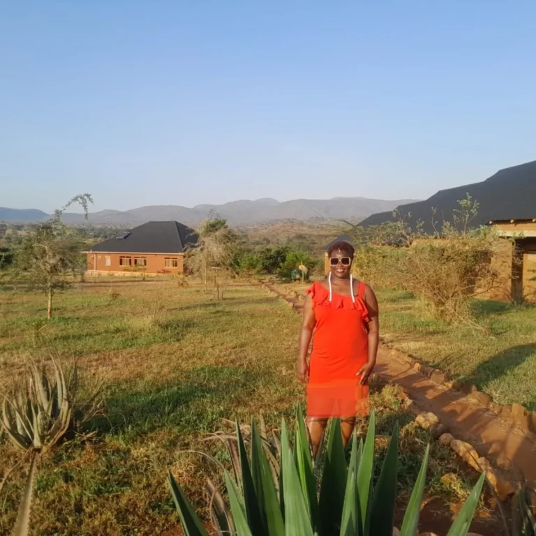 Beverley at Kidepo Valley National Park.