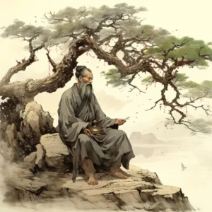 Chinese man under a tree.