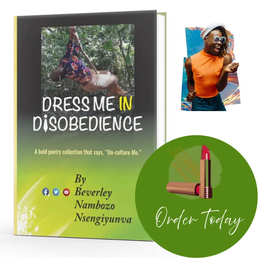 Dress Me in Disobedience book cover with order now sticker.